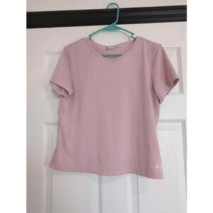 Large pink under armour active tee